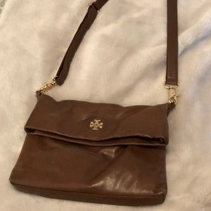 Tory Burch Brown Leather Crossbody Bag